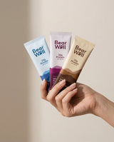 Range of BearWell travel sachets